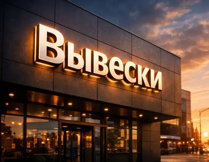 Вывески на русском